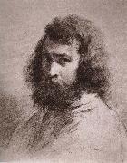 Jean Francois Millet Self-Portrait painting